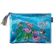 Piórniki - Saszetka na zamek Flaming niebieski - miniaturka - grafika 1