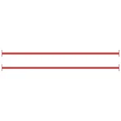 Poręcze i drążki do podciągania - vidaXL Drążki do przewrotów 2 szt. 125 cm stalowe czerwone 93199 - miniaturka - grafika 1