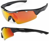 Okulary przeciwsłoneczne - Okulary STINGRAY czarne, 2 pary soczewek - miniaturka - grafika 1