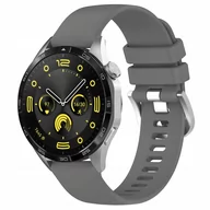 Akcesoria do smartwatchy - Pasek Bizon Strap Watch Silicone Pro do Huawei Watch GT 4 46 mm, szary - miniaturka - grafika 1