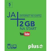 Startery i doładowania - Plus JA+ 5zł / 5GB / internet na kartę - miniaturka - grafika 1