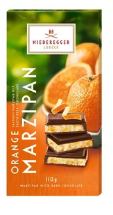 NIEDEREGGER Orange Marzipan  czekolada z marcepanem pomarańczowym 110g - Czekolada - miniaturka - grafika 1