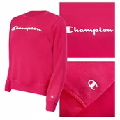 Bluzy damskie - CHAMPION Bluza Damska CREWNECK Różowa Wada Fabryczna Rozmiar L - Champion - miniaturka - grafika 1