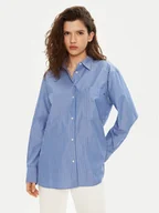 Koszule damskie - Tommy Hilfiger Koszula WW0WW45612 Niebieski Relaxed Fit - miniaturka - grafika 1