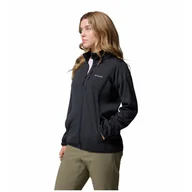 Bluzy sportowe damskie - Bluza damska Columbia Essential Hike™ Grid Fleece Full Zip Rozmiar: S / Kolor: czarny - miniaturka - grafika 1