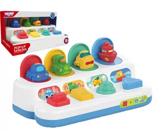 WOOPIE BABY Zabawka Edukacyjna Wyskakujące Pojazdy POP-UP - Samochody i pojazdy dla dzieci - miniaturka - grafika 1