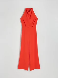 Sukienki - Reserved - Kombinezon z dekoltem halter - pomarańczowy - grafika 1