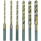 Wiertła - Zestaw 6 wierteł - PROXXON - Micromot HSS Titan - Drewno Tworzywo sztuczne Stal - Powłoka tytanowa - miniaturka - grafika 1