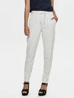 Spodnie sportowe damskie - ONLY Spodnie materiałowe 15176615 Biały Regular Fit - miniaturka - grafika 1