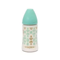 Butelki dla niemowląt - Suavinex Butelka 270 ml Smoczek silikonowy Premium zielona - miniaturka - grafika 1