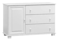 Komody - Komoda drewniana sosnowa nr35 g42 biała - miniaturka - grafika 1