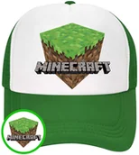 Czapki i chusty sportowe męskie - CZAPKA Z DASZKIEM MINECRAFT DLA DZIECI SIATKA ZIELONA BEJSBOLÓWKA - miniaturka - grafika 1