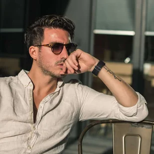 Pasek elastyczny Uniwersalny nylonowy Alogy Nylon opaska do zegarka Smartwatcha 22mm Czarny - Akcesoria do smartwatchy - miniaturka - grafika 9