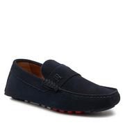 Mokasyny męskie - Mokasyny Tommy Hilfiger Th Classic Suede Driver FM0FM05000 Desert Sky DW5 - miniaturka - grafika 1