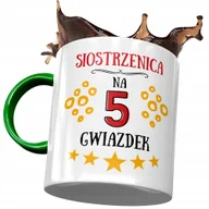 Kubki - Kubek Zielony Dla Siostrzenicy na Urodziny Prezent z Nadrukiem ze Zdjęciem + Opakowanie na prezent (wzór 02) - miniaturka - grafika 1