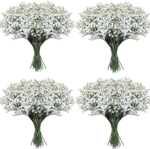 LYLYFAN Babys Breath sztuczne kwiaty, 30 szt. gipsofila, prawdziwe w dotyku, kwiaty na wesele, przyjęcie, dekoracja domu, ogrodu, 30 szt