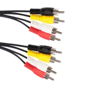 Inne akcesoria audio-wideo - Przewód 4xCINCH-4xCINCH, 3 m - miniaturka - grafika 1