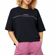 Koszulki sportowe damskie - Koszulka New Balance WT23519BK - czarna - miniaturka - grafika 1