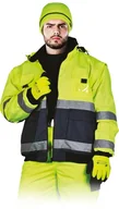 Odzież robocza - Leber & Hollman Kurtka ochronna ocieplana XXXL żółto-granatowy 112L878 - miniaturka - grafika 1