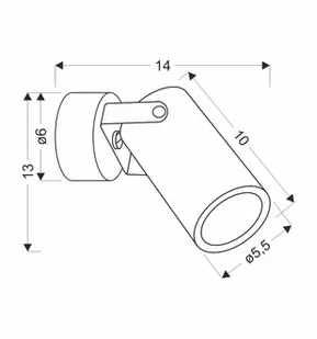 Czarny, uniwersalny kinkiet ścienny, ruchomy 91-28112 z serii GARY - Lampy ścienne - miniaturka - grafika 2