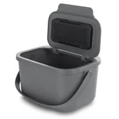 Kosze na śmieci - Pojemnik na odpady bio Mini Bini 4,5 l szary - miniaturka - grafika 1