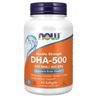 Now Foods 500 Dha / 250 Epa - 90 Softgels - Witaminy i minerały dla sportowców - miniaturka - grafika 1