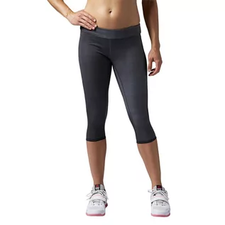 Legginsy - Spodnie 3/4 Reebok CrossFit Reversible damskie dwustronne legginsy getry termoaktywne-L - grafika 1