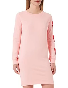 Love Moschino Sukienka damska o regularnym kroju, różowy, 38 - Sukienki - miniaturka - grafika 1