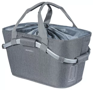 Basil Kosz na tylny bagażnik 2DAY CARRY ALL REAR BASKET + sysytem mocowania MIK 22L szary (NEW) A-BAS-11248 - Koszyki rowerowe - miniaturka - grafika 1