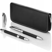 Zestawy piśmiennicze - Elegancki zestaw piśmienniczy / długopis i pióro - miniaturka - grafika 1