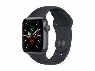 Apple Watch SE GPS 40mm Space Grey Alu Black Sport MKQ13WB/A Czarny - Smartwatch - miniaturka - grafika 2