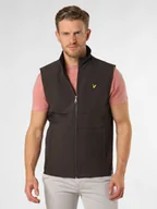 Kamizelki męskie - Lyle & Scott Kamizelka męska Mężczyźni szary jednolity, S - miniaturka - grafika 1