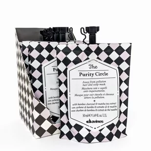 Davines The Purity Circle﻿ - Oczyszczająca maska do włosów 6 x 50 ml - Maski do włosów - miniaturka - grafika 1