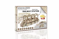 Puzzle - Wooden.City Drewniane puzzle 3D Stacja kolejowa - miniaturka - grafika 1