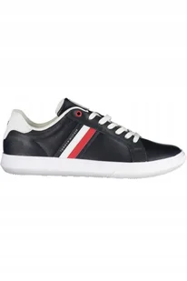Męskie buty sportowe Tommy Hilfiger niebieskie Kolor: niebieski, rozmiar: 42 - Buty sportowe męskie - miniaturka - grafika 1