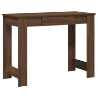 Biurka - vidaXL Biurko, brązowy dąb, 100x45x75 cm, materiał drewnopochodny - miniaturka - grafika 1