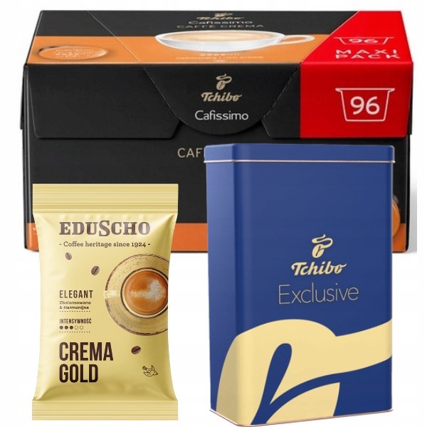 Tchibo Cafissimo Crema Rich Aroma 96 Kapsułek Arabika Puszka 100g Kawy