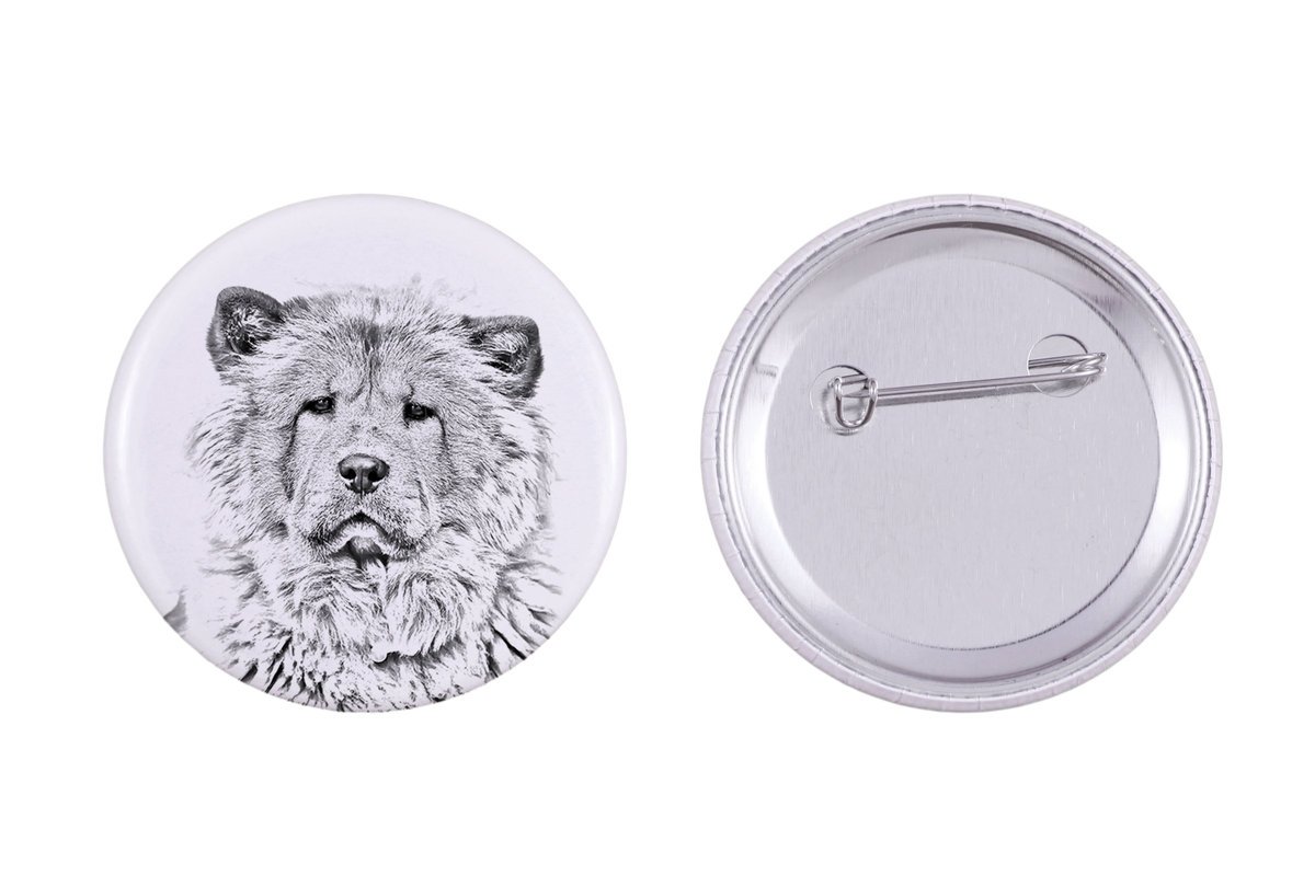 Chow Chow - przypinka z twoim psem, dodaj własne foto, marka Art-Dog