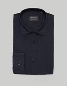 Koszule męskie - koszula lentane 00477 długi rękaw granatowy slim fit - miniaturka - grafika 1