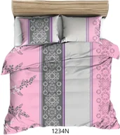 Poszewki na poduszki - Poszewka 40x40 różowa szara rozety bawełna Max - miniaturka - grafika 1