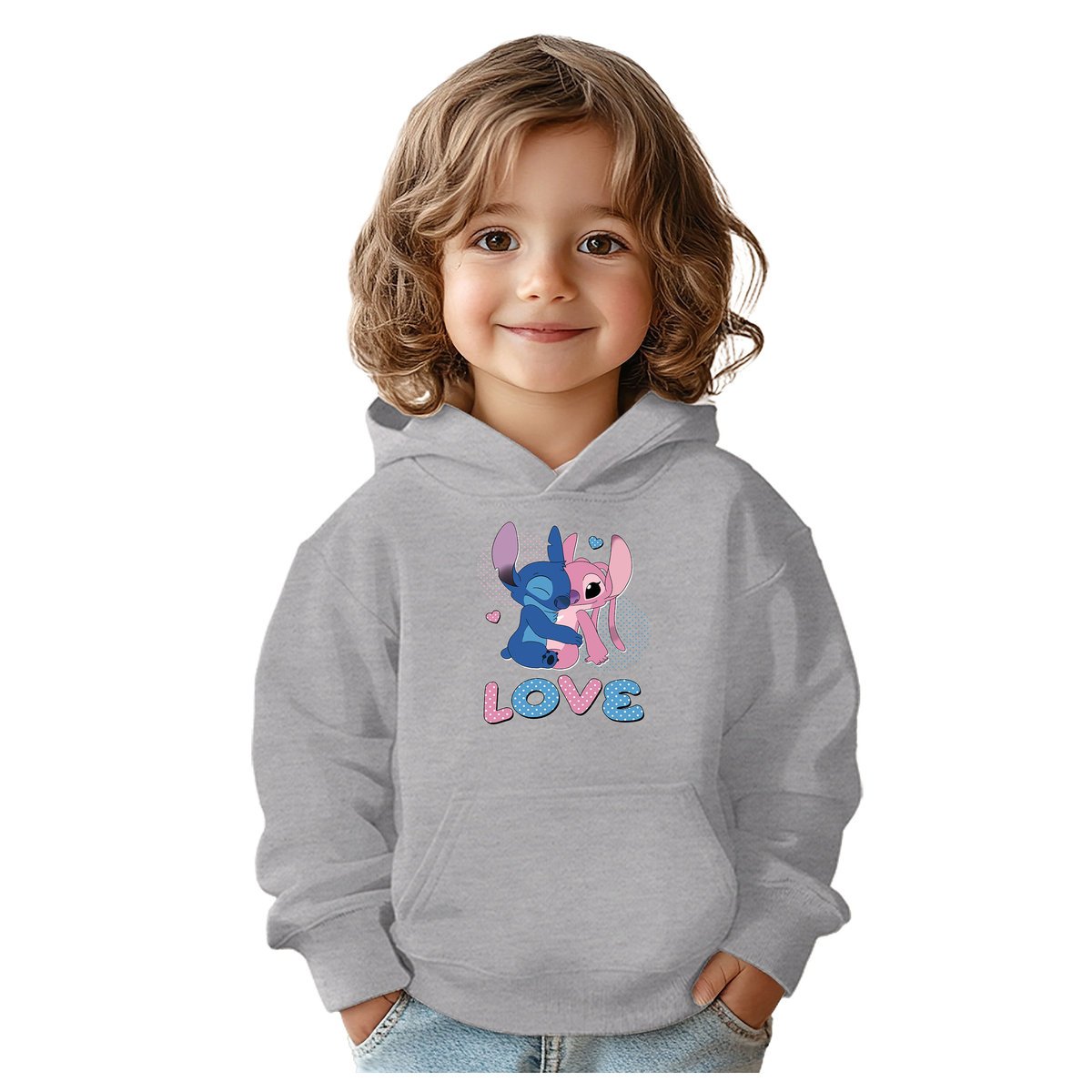 BLUZA DZIECIĘCA STITCH LOVE 146-152 CHŁOPIĘCA DZIEWCZĘCA PREZENT