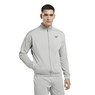 Koszulki i topy damskie - Reebok Vector Dzianinowy top dresowy, czysty szary 3/czarny, 2XL, Czysty szary 3/czarny, XXL - miniaturka - grafika 1