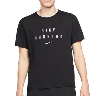 Nike Koszulka Marka Model Koszulka Sport Noir Homme Miler Top - Koszulki i topy damskie - miniaturka - grafika 1
