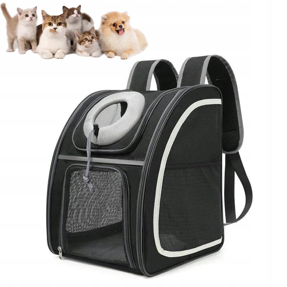 Plecak Dla Kota Psa Transporter Torba Nosidlo Dla Zwierzat Czarny