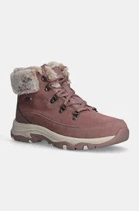 Skechers śniegowce TREGO SNOW WORRIES kolor różowy 167882 - Śniegowce damskie - miniaturka - grafika 1