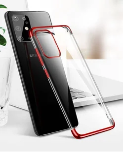 Clear Color case żelowy pokrowiec etui z metaliczną ramką Samsung Galaxy A72 4G czarny - Etui i futerały do telefonów - miniaturka - grafika 11