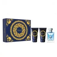 Zestawy perfum męskich - Versace Pour Homme zestaw Edt 50 ml + Żel pod prysznic 50 ml + Balsam po goleniu 50 ml dla mężczyzn - miniaturka - grafika 1