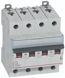Legrand WYŁĄCZNIK NADPRĄDOWY S 314 4P C 6A 10000A SERII DX3 409333 - Bezpieczniki elektryczne - miniaturka - grafika 1