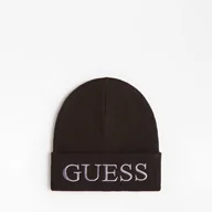 Czapki męskie - Męska Czapka zimowa GUESS CAP AM8858WOL01-BLA – Czarny - miniaturka - grafika 1
