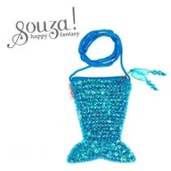 Plecaki szkolne i tornistry - Souza! Cekinowa torebka na ramię dla dzieci syrenka Merly niebieska - miniaturka - grafika 1